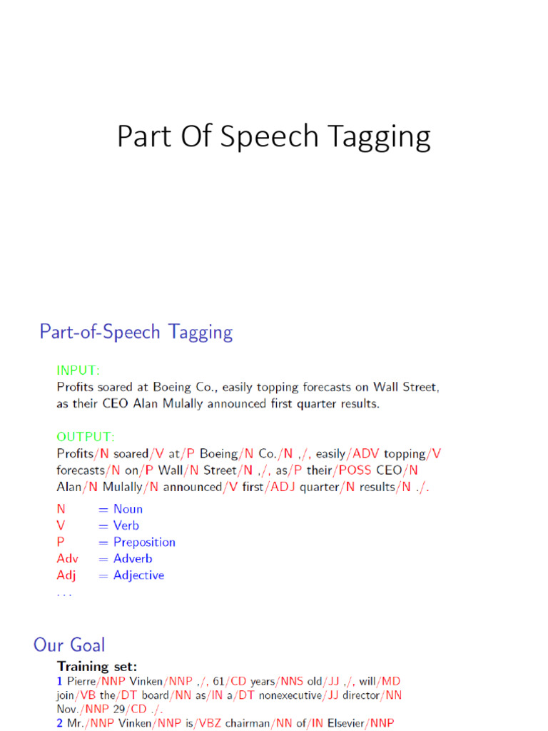 Understanding Part of Speech Tagging | PDF | Part Of Speech | Morphology