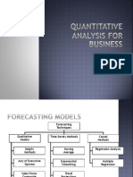 Quantative Techniques Forecasting and Analysis Iipm