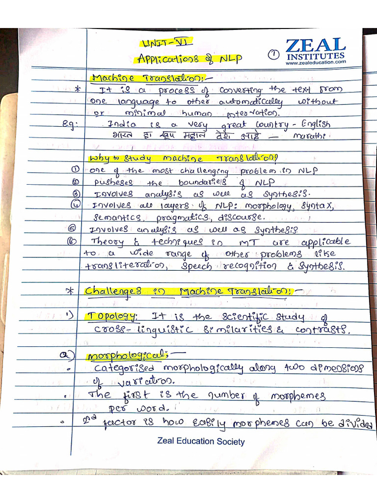 Unit 6 NLP | PDF