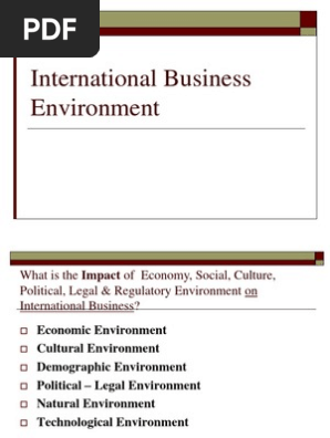 Cultural Environment In International Business Ppt