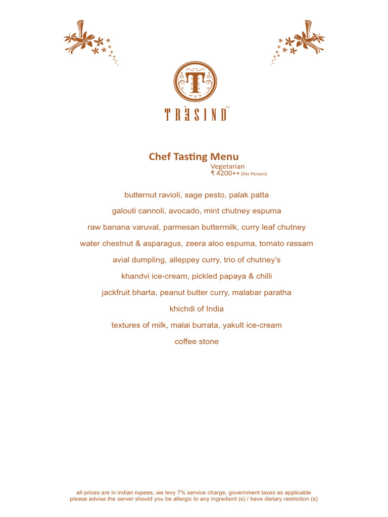 Chef Tasting | PDF