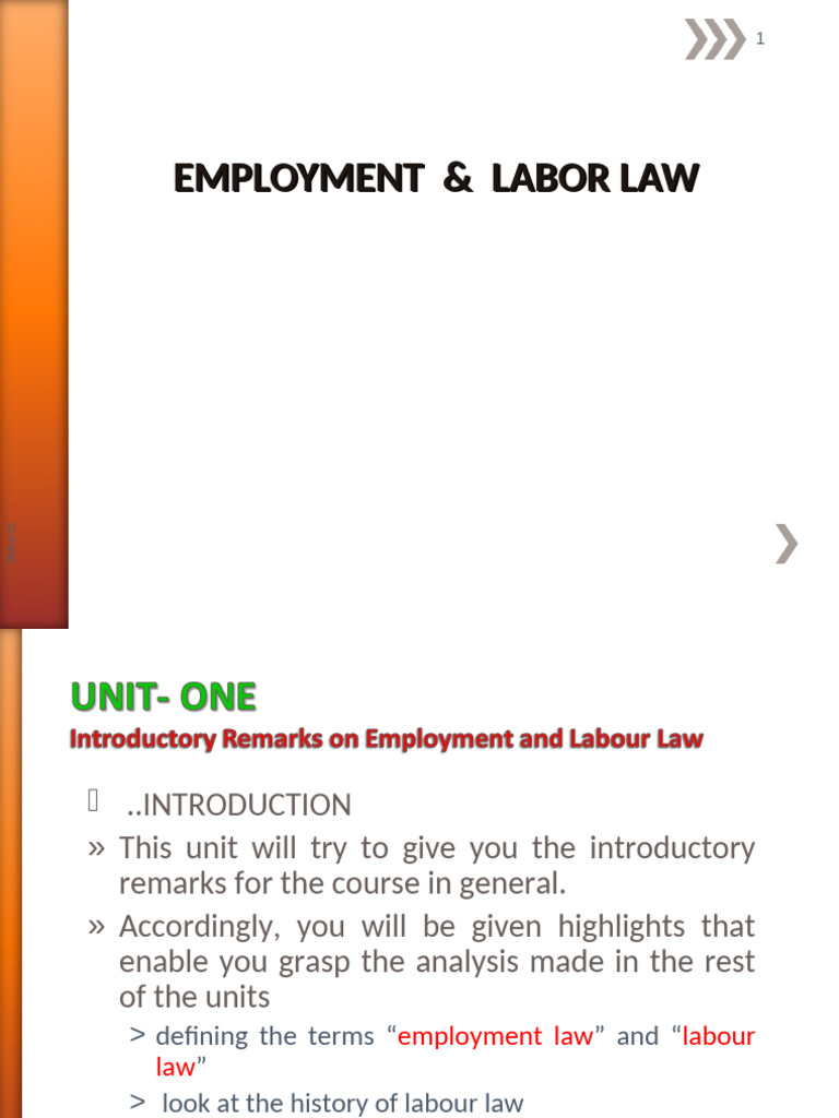 Employment & Labor L | PDF | Employment | Labour Law