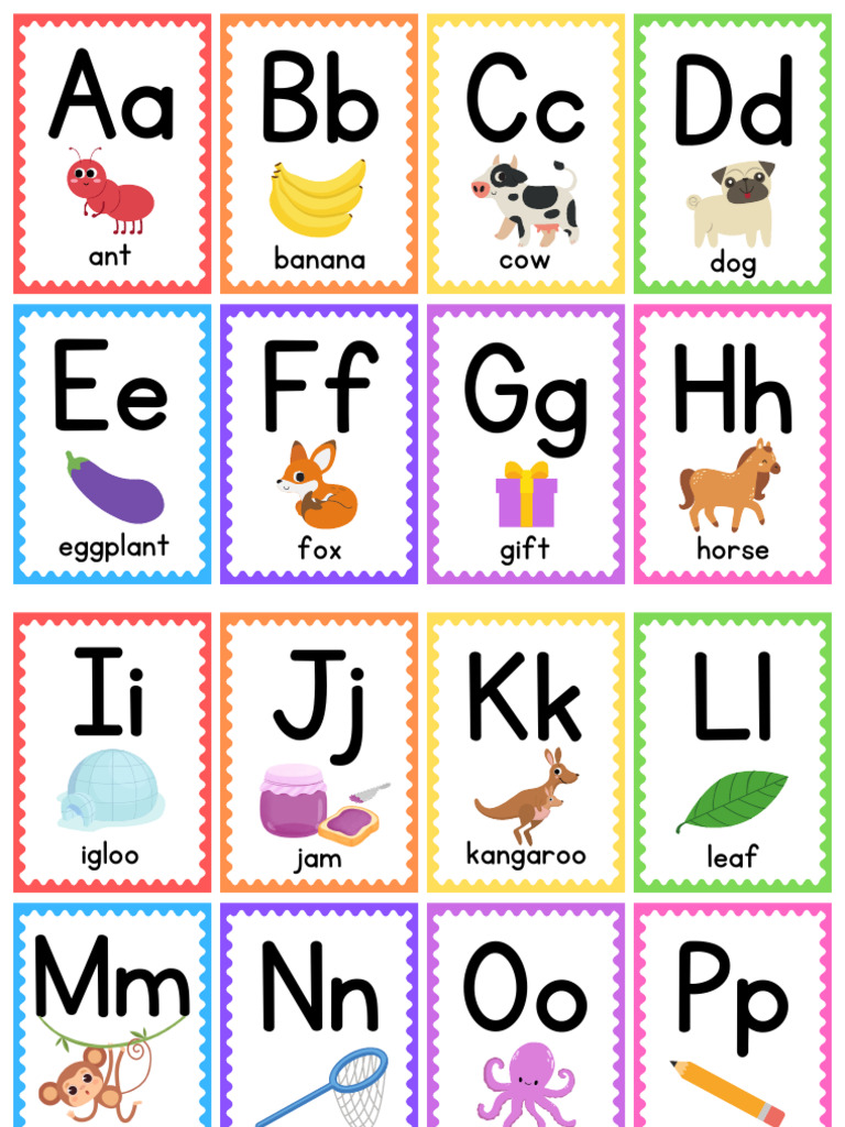 A to Z Alphabet Flashcards | PDF
