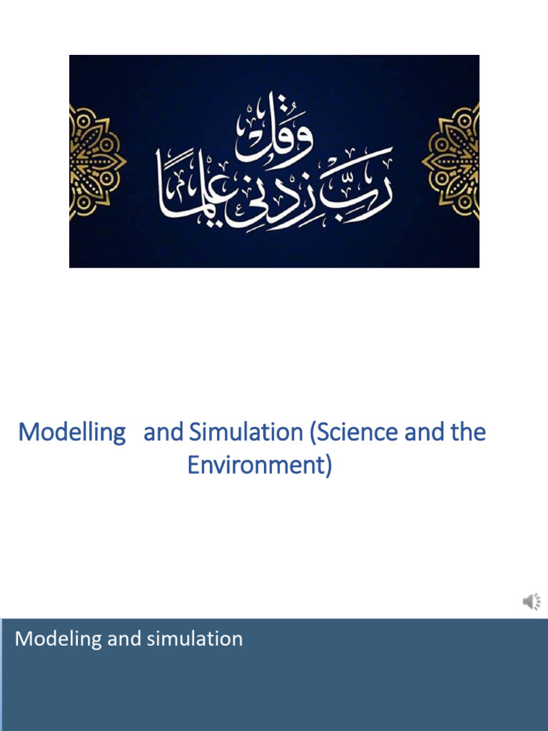 Modeling and Simulation in Science | PDF | Simulation | System