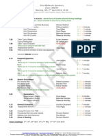 East Midlands Speakers Programme 125 April 2nd 2012