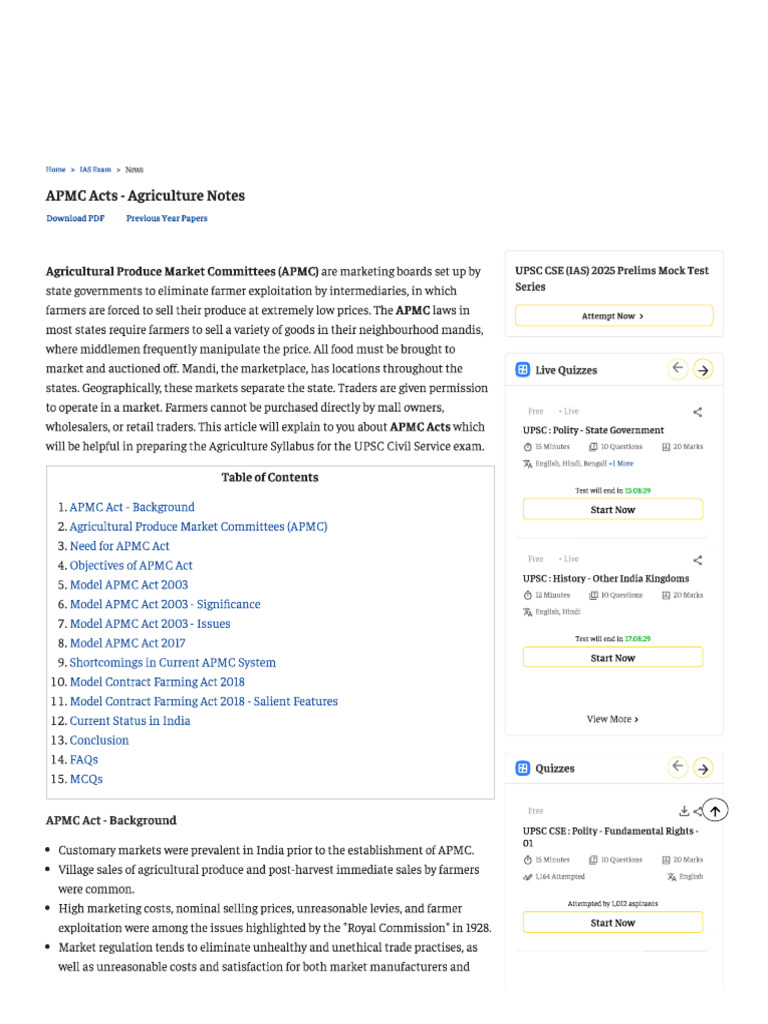 2.3.3 Apmc Act | PDF