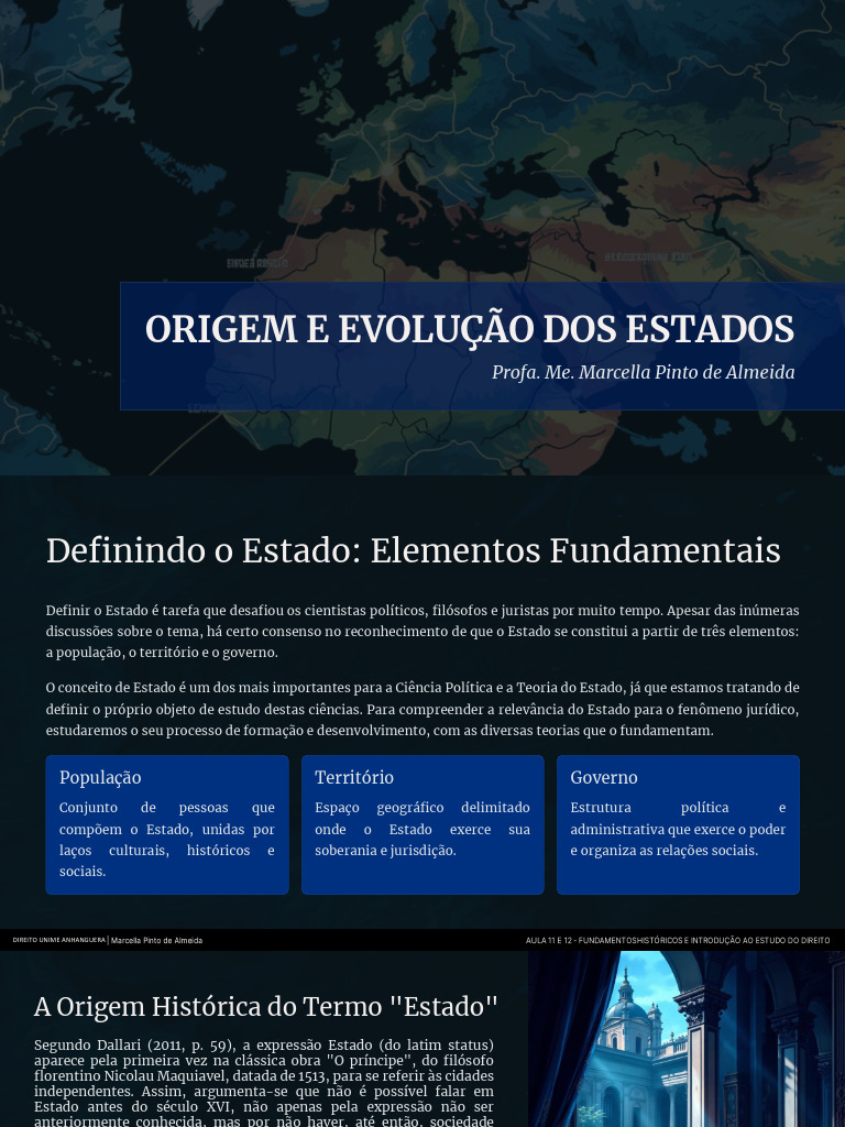 Origem e Evolução do Estado: Conceitos-chave | PDF | Estado | Feudalismo