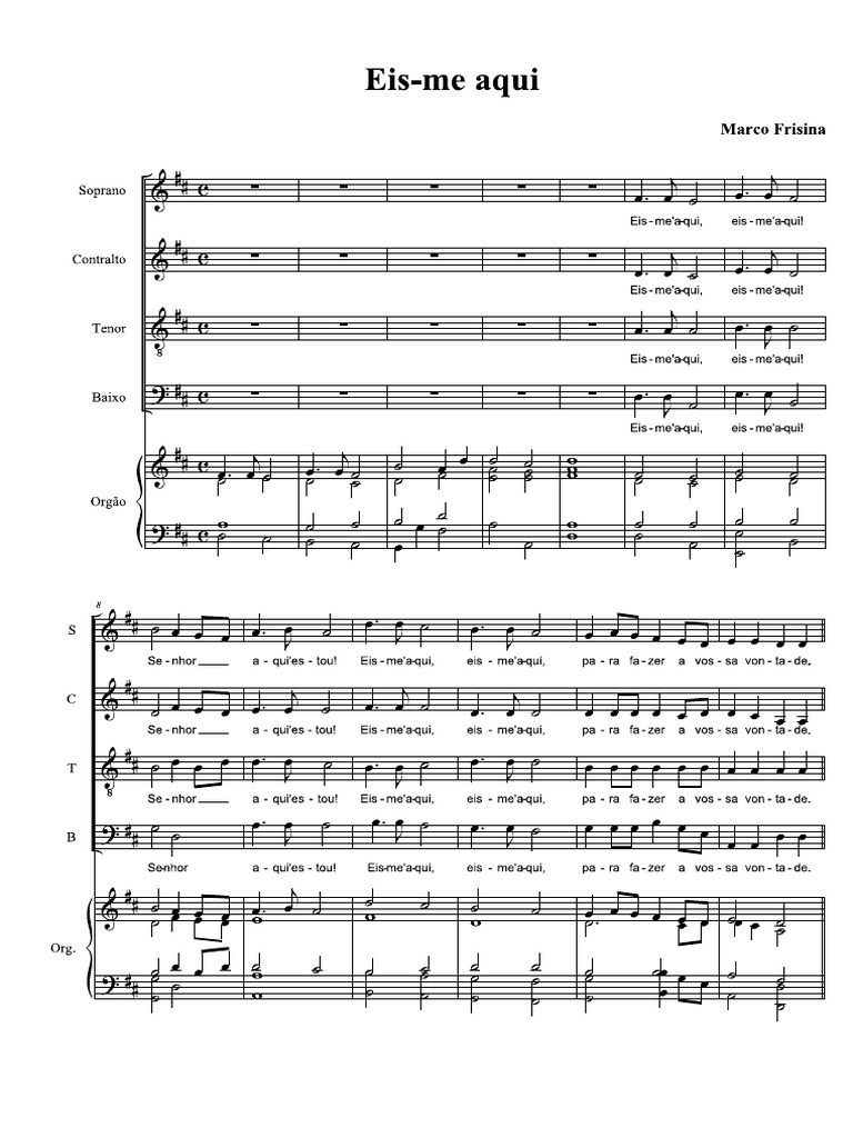 Eis-Me Aqui (Orgão) | PDF