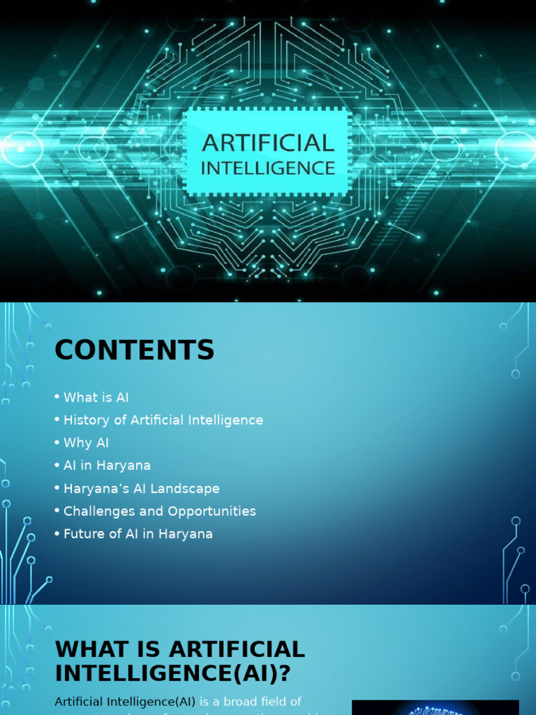 Haryana's AI Mission Overview | PDF | Artificial Intelligence ...
