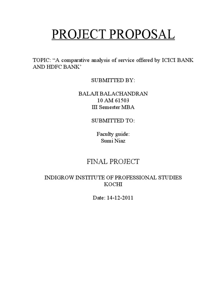 Balaji, Proposal | PDF