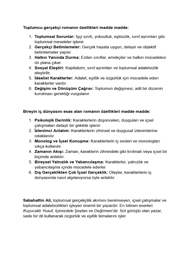 Edebiyat Çıkacak Sorular 2 | PDF