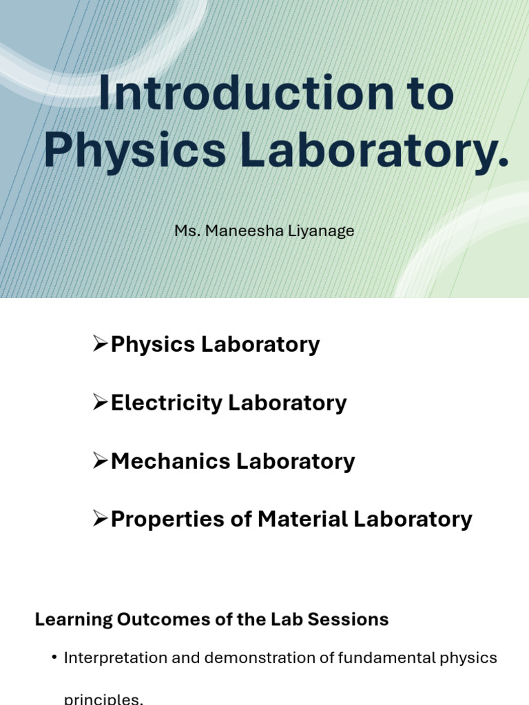 2024 - Semester 2 - Introduction To Physics Laboratory | PDF | Resistor ...
