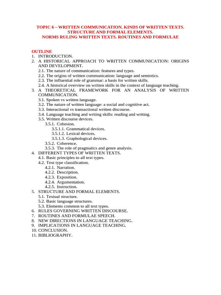 Understanding Written Communication Types | PDF | Communication ...