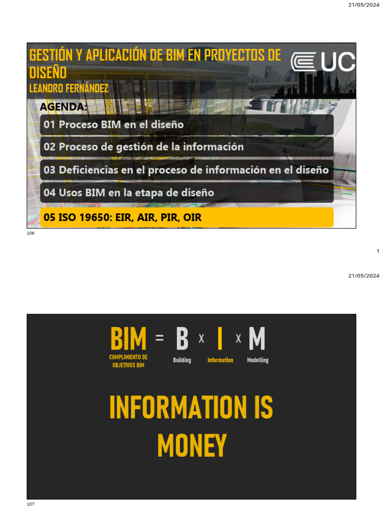 Sesion 03 - Gestion BIM en Proyectos de Diseño | PDF | Diseño | Ingeniería