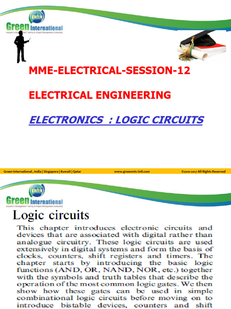 Electrical Engineering Logic Circuits | PDF | Logic Gate | Random ...