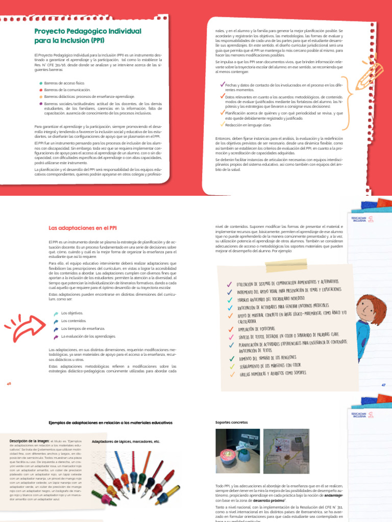 Proyecto Pedagógico Individual para Inclusión | PDF | Plan de estudios ...