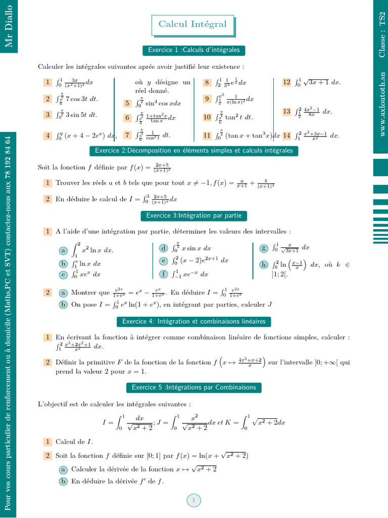 Intégrales et Calculs Avancés en R | PDF | Fonction (Mathématiques ...