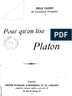 52459197 Emile Faguet Pour Qu on Lise Platon