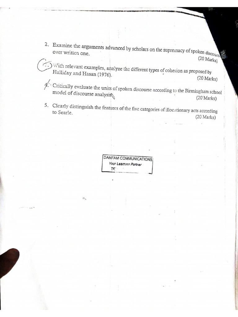 Discourse Analysis Pdf