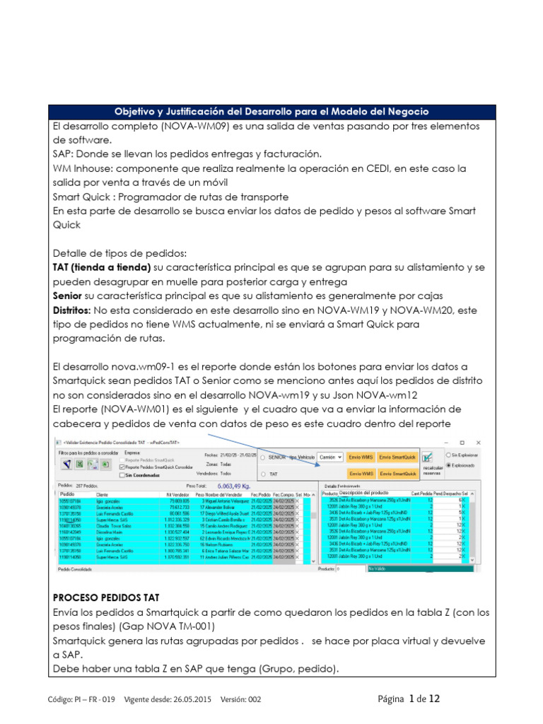 NOVA-WM09-3 Smartquik Genera Las Rutas Agrupadas | PDF | Software ...