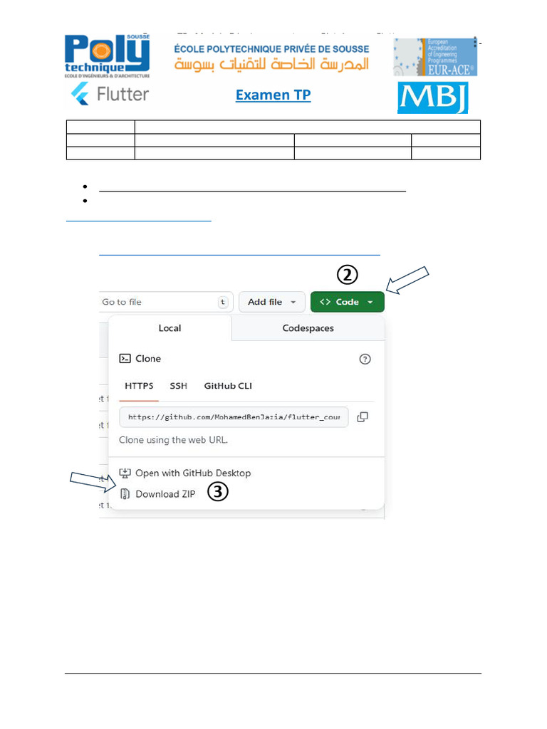 Examen TP Flutter - 2025 - Cours - Soir | PDF
