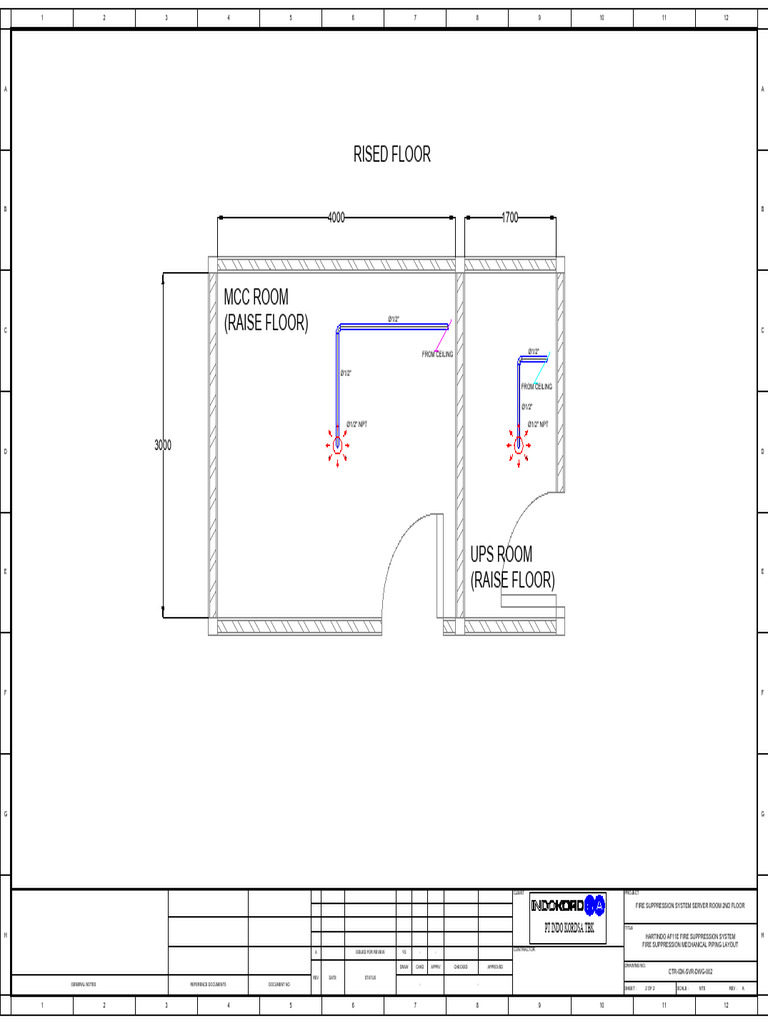 Fire Suppression System Layout | PDF