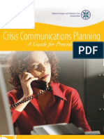 A Guide For Providers: Crisis Communications Planning