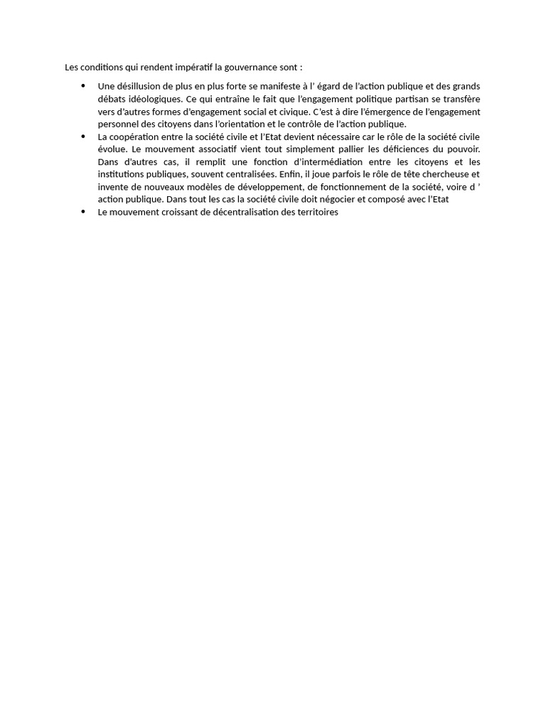 Gouvernance et engagement citoyen | PDF