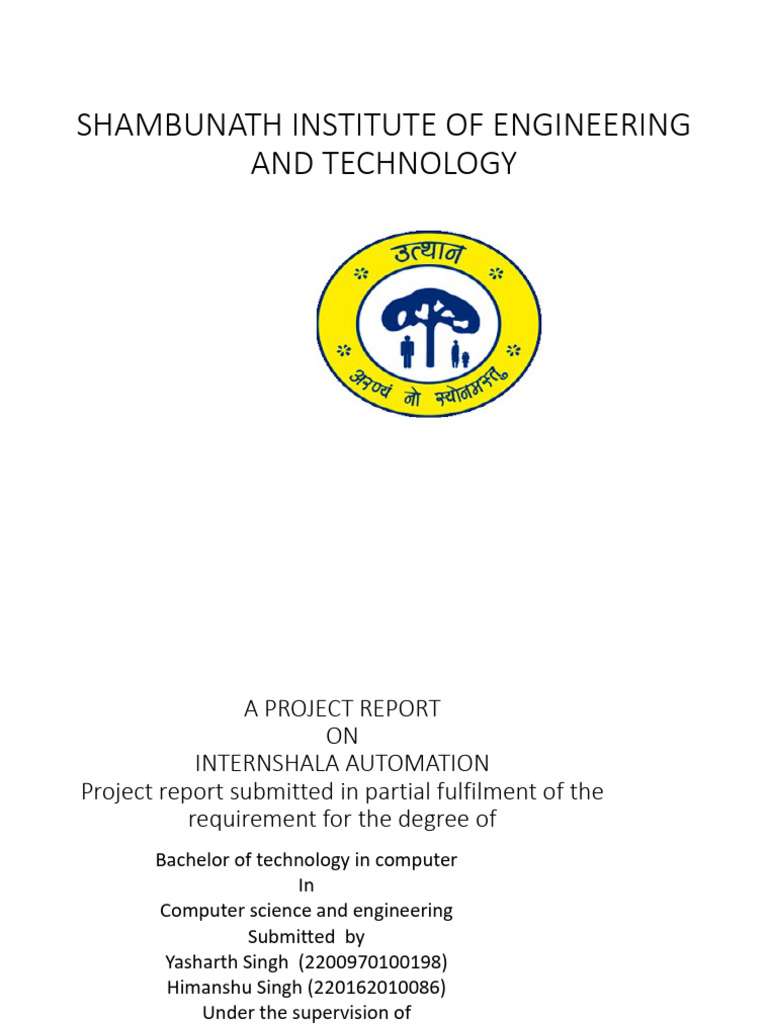Internshala Automation Project Report | PDF | Automation | Html Element