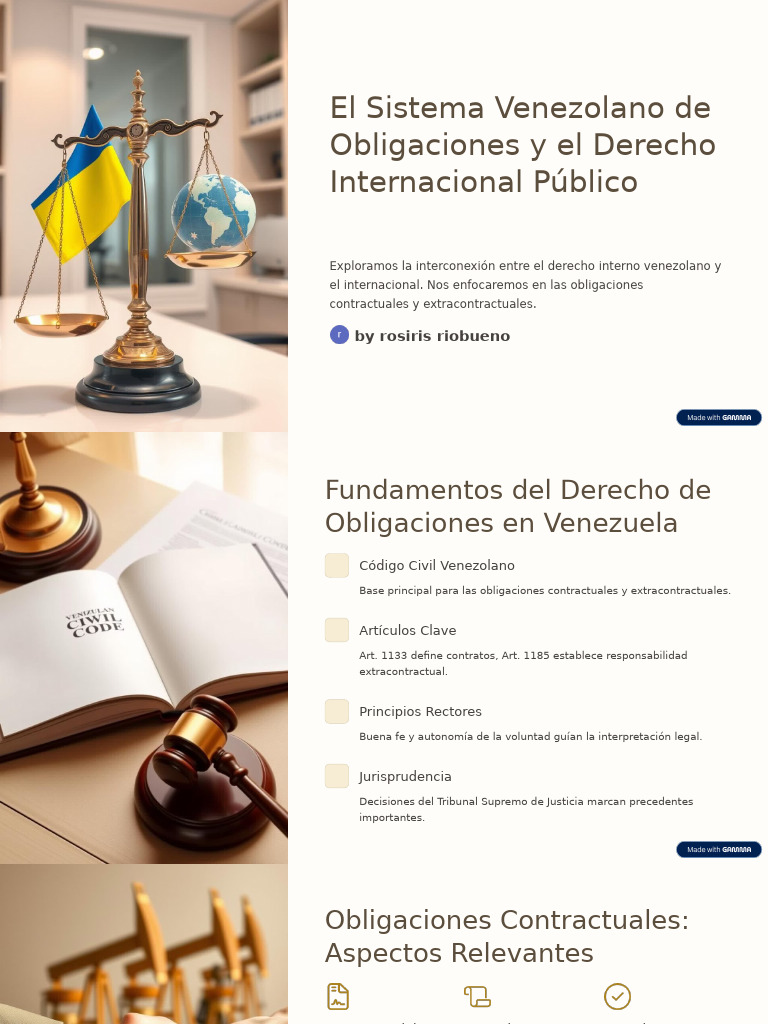 Obligaciones en Venezuela y Derecho Internacional | PDF | Caso de ley ...