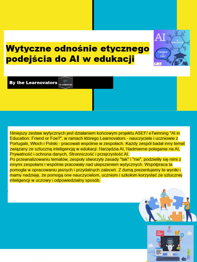 GUIDELINES For ETHICAL USE of AI - Wytyczne Dotyczące Etycznego ...
