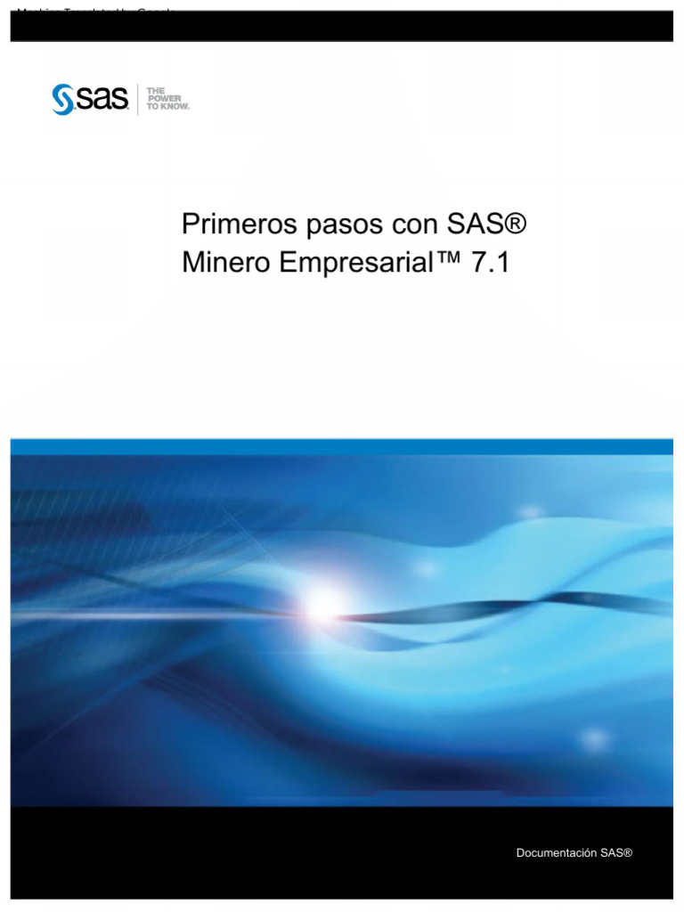 Introducción a SAS Enterprise Miner 7.1 | PDF | Sas (software) | Datos