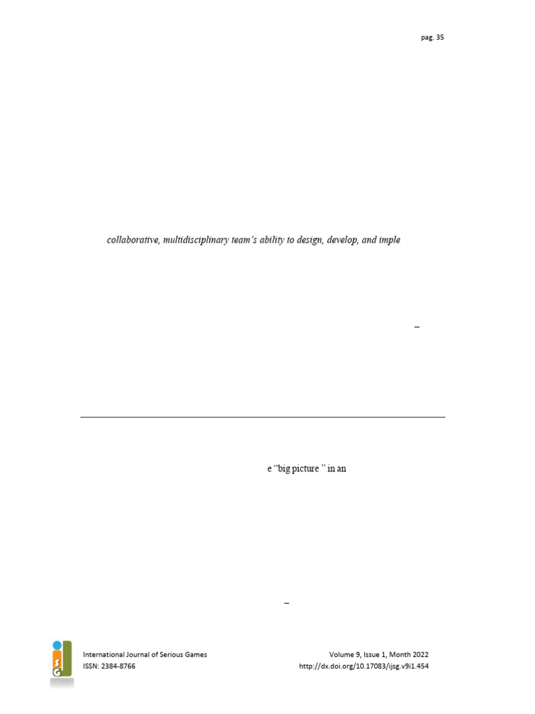 IJSG Game+Jams Manuscript Resubmit Feb2022+ | PDF | Learning | Public ...