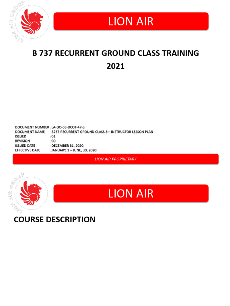 B737 Ground Class 3 Instructor Plan | PDF | Inertial Navigation System ...