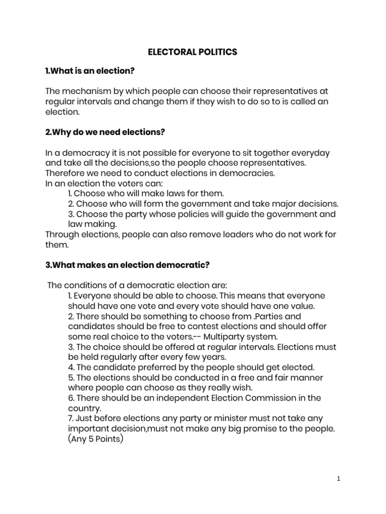 Understanding Democratic Elections Explained | PDF | Elections | Voting