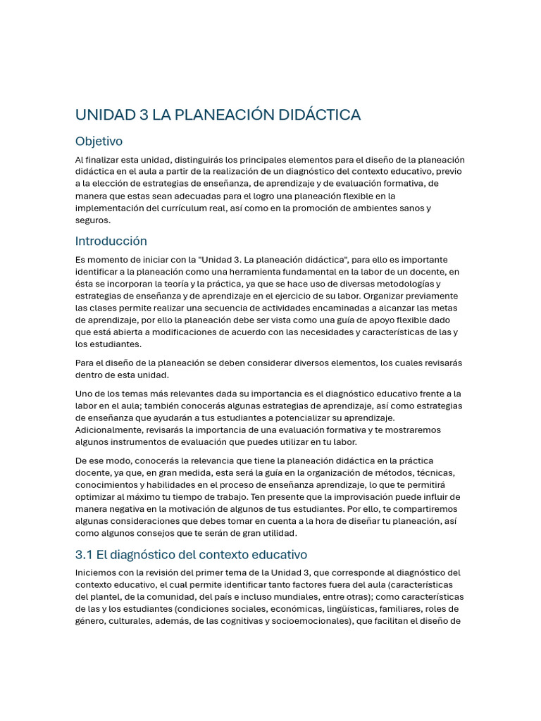 Planeación Didáctica en el Aula | PDF | Plan de estudios | Enseñando