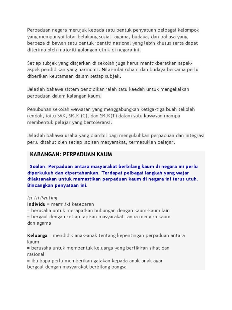 Perpaduan Pdf