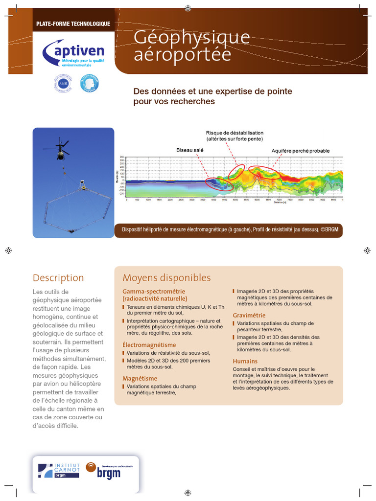 Géophysique aéroportée : outils et applications | PDF | Géologie | Strate