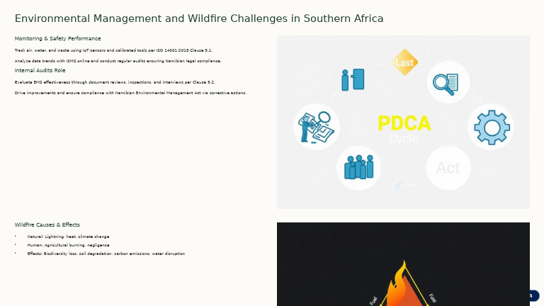 Environmental Management and Wildfire Challenges in Southern Africa | PDF