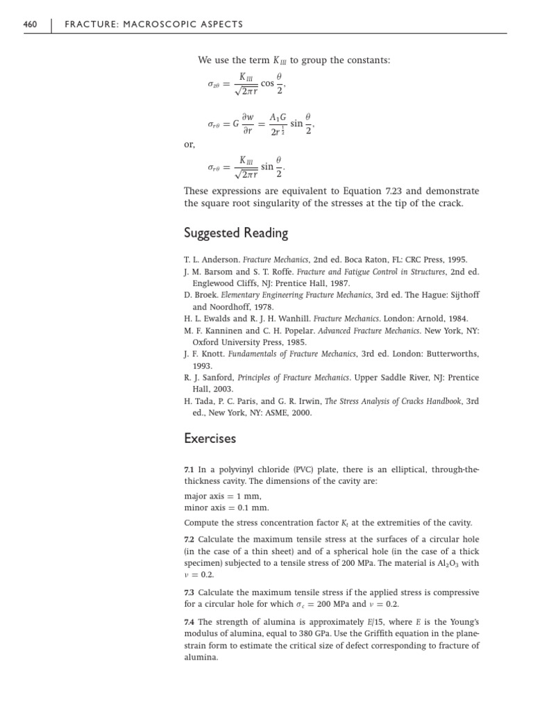 Griffith's Criterion in Fracture Mechanics | PDF | Fracture | Fracture ...
