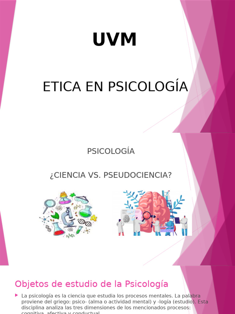 Ética y Aplicaciones de la Psicología | PDF | Sicología ...