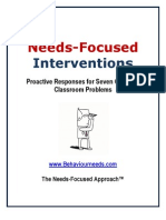 Needs Focused Interventions Report