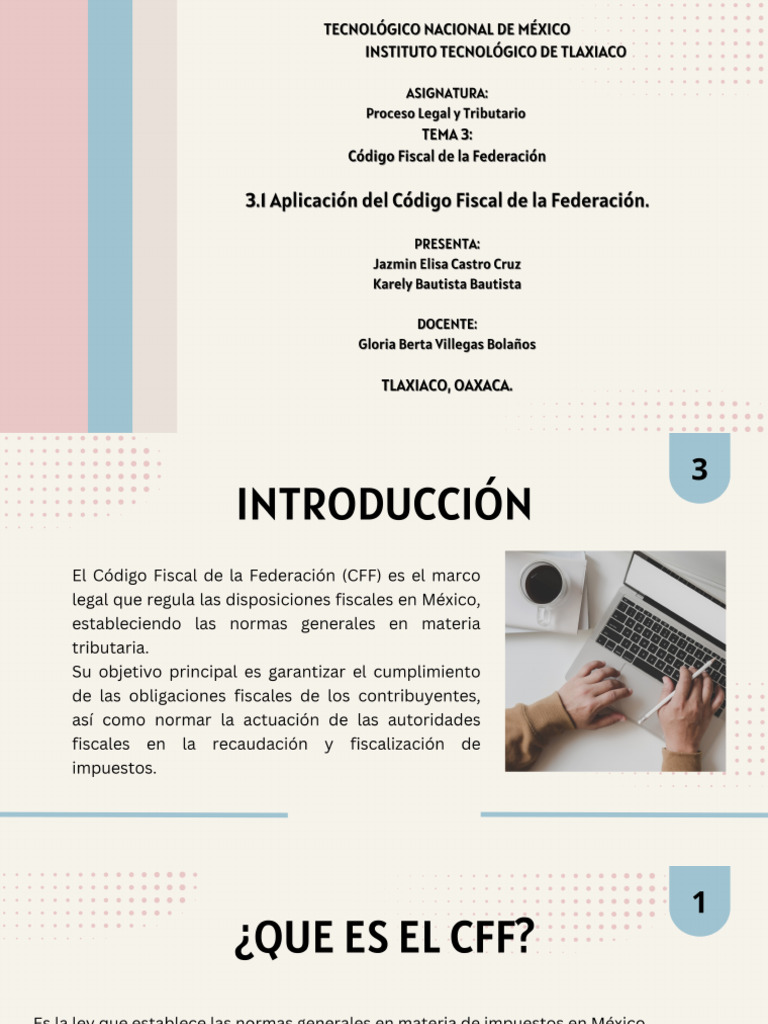 Tema 3.1. Aplicación Del Código Fiscal de La Federación | PDF