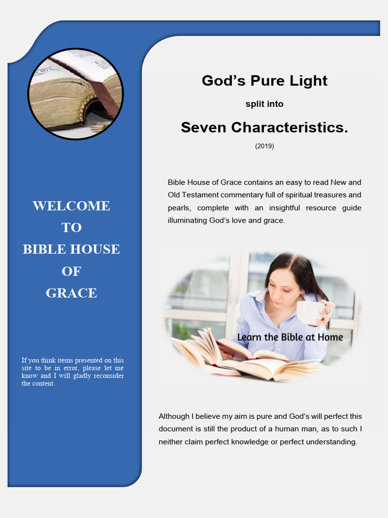 Seven Characteristics of God's Light | PDF | Jesus | Glory (Religion)