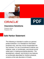 Oracle in Insurance