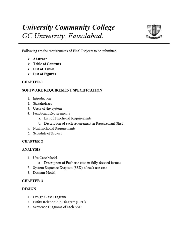 Documentation Guidelines GC University | PDF | Use Case | Information ...