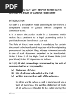 Code of Practice for Affidavits (SA) | PDF | Affidavit | Oath