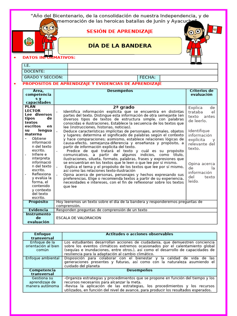 Valor del Día de la Bandera | PDF | Aprendizaje | Información