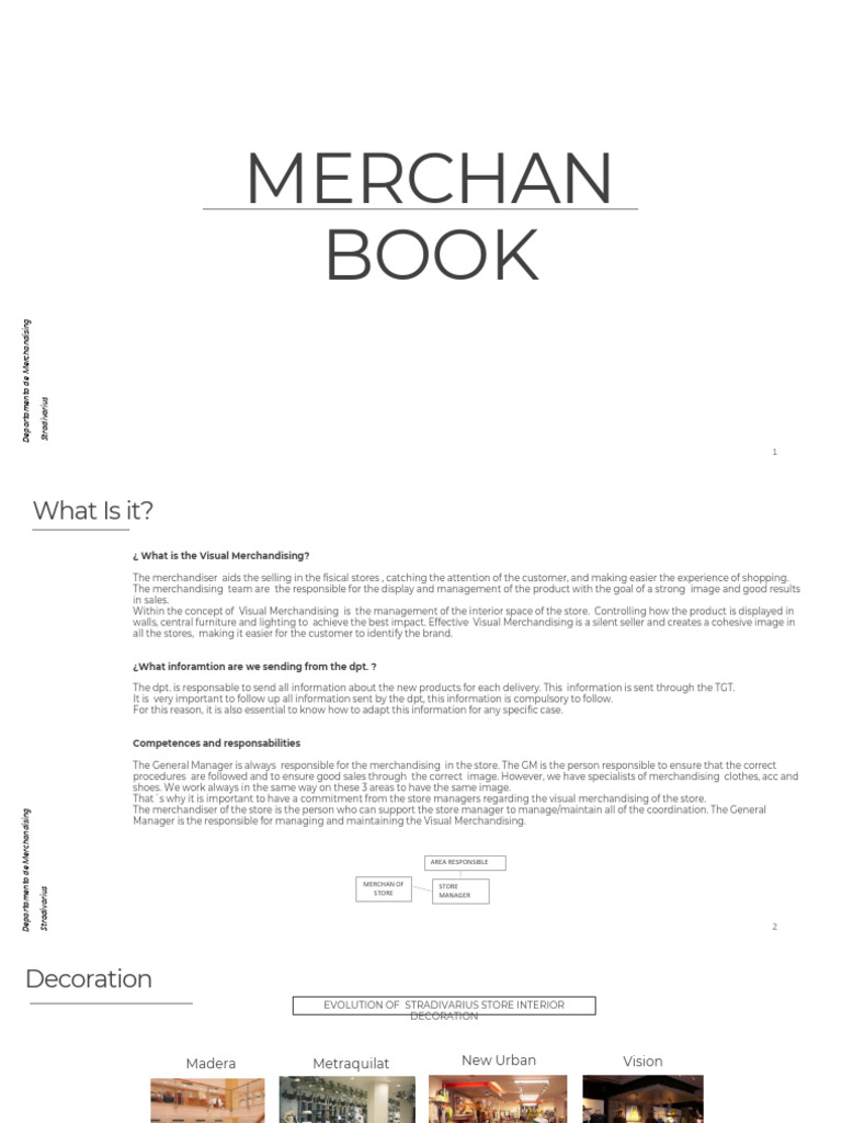 Visual Merchandising Guide for Stradivarius | PDF | Merchandising