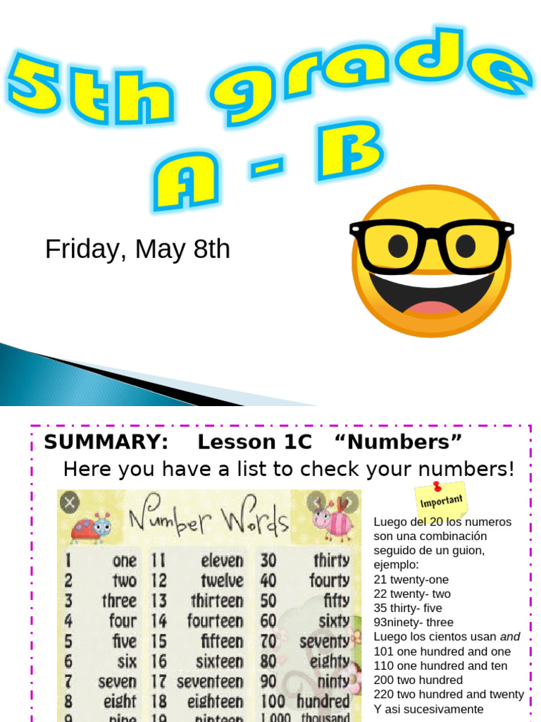 Lesson 1C: Mastering Numbers in English | PDF